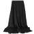 Draped Springos black plush blanket