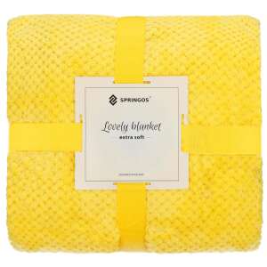 Springos meleg pléd, 150x220 cm - Sárga