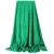 Springos green fleece blanket draped for display