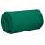 Rolled Springos green fleece blanket, easy storage