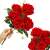 Springos decorative red rose bouquet, artificial flowers, collage