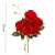 Springos artificial red rose bouquet, 6 roses, with dimensions