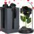 Springos Black Eternal Rose in Glass Dome with LED Lights and Gift Box with Rose Petals