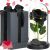 Springos Black Eternal Rose in Glass Dome with LED Lights and Gift Box with Greeting Card
