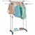 Springos double rail clothing rack with clothes and shoes