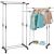 Springos double rail clothing rack with and without clothes