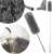 Springos telescopic duster, gray microfiber, close-up, collage