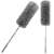 Springos telescopic duster, gray microfiber, collage