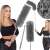 Springos telescopic dust brush, gray, collage with woman