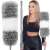 Springos telescopic duster with microfiber head, grey and white, for cleaning hard to reach places
