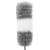 Springos telescopic duster with microfiber head, grey and white, for cleaning hard to reach places