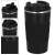Springos 500 ml stainless steel thermos, black, multiple angles