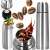 Springos 750ml stainless steel thermos with coffee beans and liquid splash
