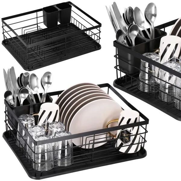 Springos Edényszárító állvány - Fekete