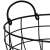 Close-up of Springos black metal wire fruit basket handle