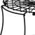 Springos 2-tier fruit basket, black metal, kitchen counter