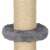 Springos cat scratching post detail, grey and brown, grey plush ring