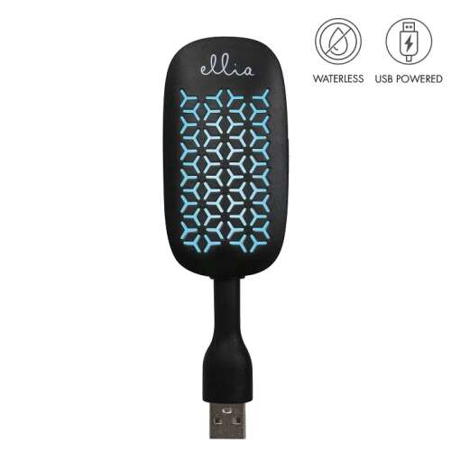 HoMedics Ellia Auto-Aromadiffusor, wasserlos, USB-betrieben, schwarz