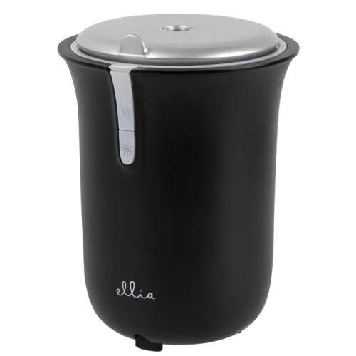 HoMedics Ellia Tragbarer Aromadiffusor, schwarz, mit silbernem Deckel