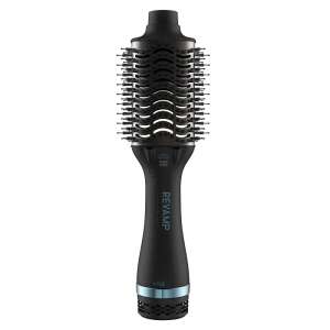 Revamp Progloss Perfect Blow Dry Airstyler, black hair styling brush with built-in hairdryer - Hair styling brush