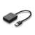 UGREEN microSD és SD kártyaolvasó fix USB kábellel, fekete