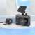 HOCO DV3 dual-channel dash cam with rear camera, black