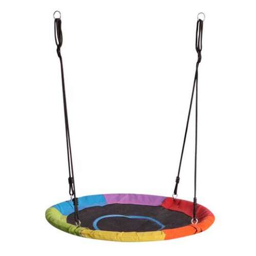 G21 Szivárványos Hintakör, 100 cm átmérő, gyerekeknek, kültéri játék, szórakozás, biztonságos, kényelmes
