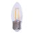 Eko-Light E27 C37 Filament LED izzó 4W 400lm 2700K meleg fehér - 35W-nak megfelelő 97343695