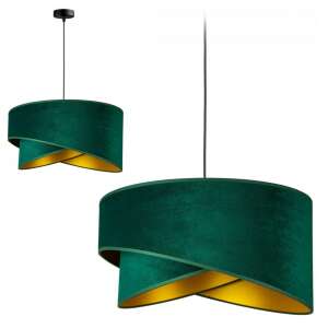Glimex Abazur Premium Függőlámpa - Zöld Bársony - 45cm