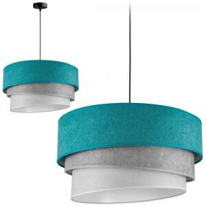 Glimex Abazur Trio Függőlámpa - Velúr - 45cm