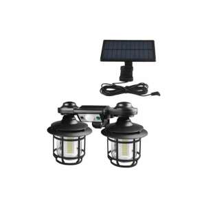 Solar powered motion sensor outdoor LED light with remote control, 192 LED, black, JD-2216A - Garden