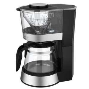 Black and stainless steel electric drip coffee maker with a 1.2 liter capacity - Filter coffee maker
