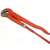 Red pipe wrench, adjustable, 1 inch, 2 inch, 3 inch, pipe wrench