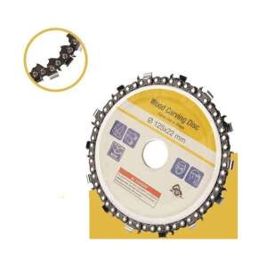 125mm Wood Carving Disc, Chainsaw Blade for Angle Grinder, 14 Teeth, 22mm Bore - Tool accessories