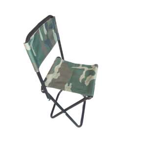Folding camo fishing chair, lightweight and portable, perfect for camping, fishing, and outdoor activities - Fishing Chair & Armchair