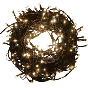 200 LED Warm White Christmas String Lights, 15m, 8 Modes, IP44, Black Cable - Nonbrand String Light