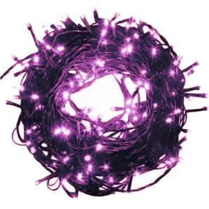 140 LED luminițe de Crăciun roz, 11 metri lungime, 8 moduri de iluminare - Ghirlande luminoase