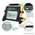 Close-up details of 50W Rechargeable Solar LED Work Light with Remote Control, IP67, W743A