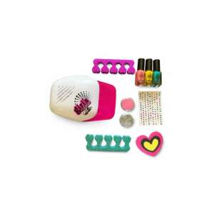 Girls Creator Nail Glam Salon nail art kit, nail dryer, nail polish, toe separators, nail file, rhinestones, glitter - Vanity Table, Makeup Set, Fragrance