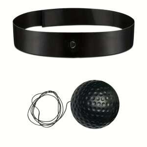 Black reflex ball and headband for boxing training - Fitness Equipment