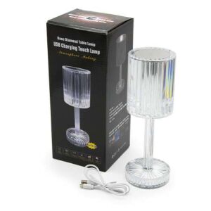 Crystal LED Table Lamp with Base and Mood Lighting 25 x 8.5 x 8.5 cm 117446252 - LED Module
