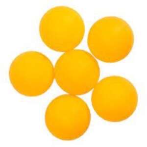6 pack of orange ping pong balls - Plastic Ball Set