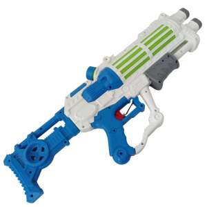 Pumpás vízipisztoly 63cm, blue and white water gun, summer fun, kids toy - Water Gun