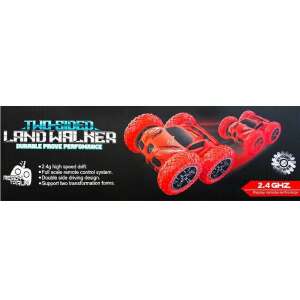 Red Two-Sided Land Walker 360 degree rotating stunt car with USB rechargeable battery - Nonbrand Kids's play car