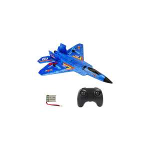 F22 remote control airplane, blue, with remote and battery - Nonbrand Remote control vehicle