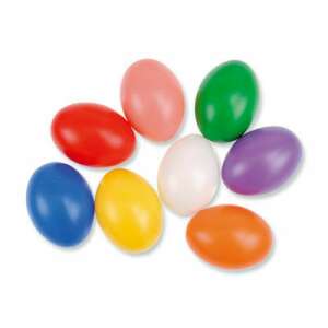 Set of 12 colorful plastic Easter eggs, perfect for decorating your home or Easter table - Easter decoration