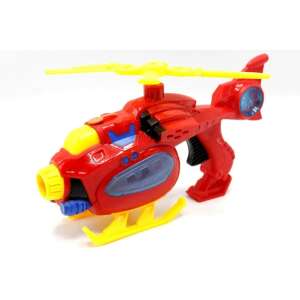 Red bubble blowing helicopter toy, lights up and plays music - Nonbrand Interactive Kids' Toy