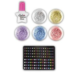Cool Collection glitter tattoo kit for kids with 5 glitter colors, glue, stencils and stickers - Nonbrand Interactive Kids' Toy