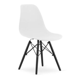 Artool Osaka Scandinavian chair, white seat and black legs, modern dining chair - Kitchen Furniture