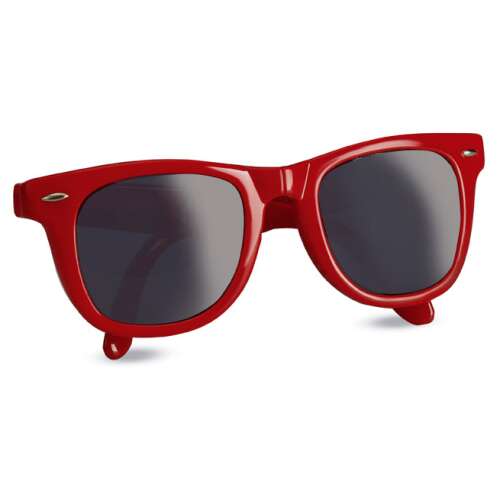 Piros összehajtható napszemüveg UV400 védelemmel